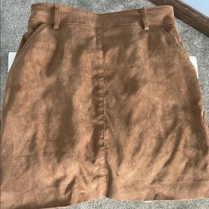 Hollister Tan Mini Pencil Skirt for Casual Work